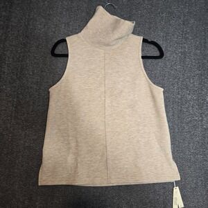 OGL Wool Blend Soft Cozy Heavyweight Sleeveless Turtleneck Top Size Small
